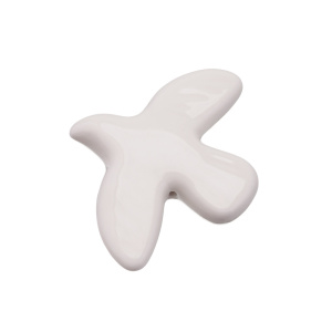 Бусина "Птица", керамика, белый, 1 шт (#SVA-CRM-99)