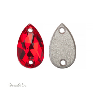 Swarovski пришивные 3230 Капля 12х7 мм, светлый сиам (#227), 1 шт.
