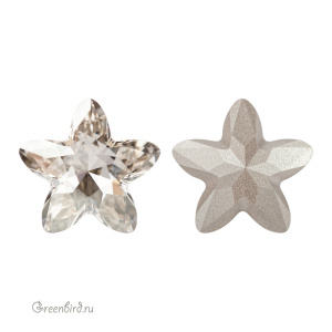 Swarovski 4754 Старблум 18x18,5 мм, серебристая дымка (#001SSHA), 1 шт.