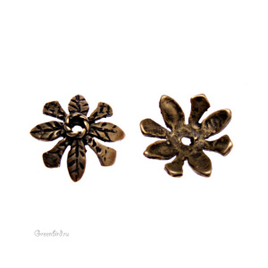 JBB Чашечка "Листва", ант. латунь (J78-93)