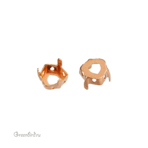 4706 Оправа для ювелирного кристалла Trilliant FS 7 мм, томпак