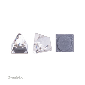Swarovski 2419 Термостразы Шип квадратный 6x6 мм, прозрачный (#001), 1 шт.
