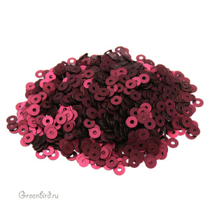 Пайетки 3мм плоские Bordeaux (#436W)