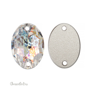 Swarovski пришивные 3210 Овал 16х11 мм, белая патина (#001WHIPA), 1 шт.