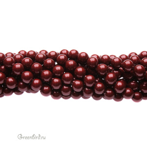 Жемчуг 4 мм #5810 Bordeaux (#538)