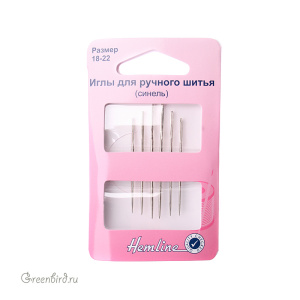 Иглы для ручного шитья Hemline (синель), №18-22