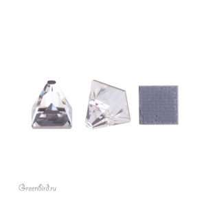 Swarovski 2419 Термостразы Шип квадратный 5x5 мм, прозрачный (#001), 1 шт.