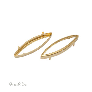 4200 Оправа для Marquise Fancy Stone 48х13 мм, латунь
