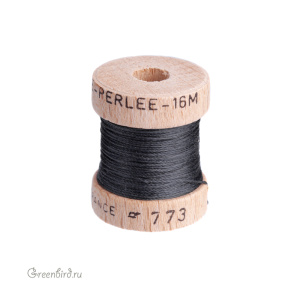 Шелковая нить AVAS Soie Perlee®, темно-серый, 16 м (#773)