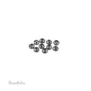 Swarovski 5040 Бусина Бриолетт 4х3 мм, серебряная ночь (#001SINI)