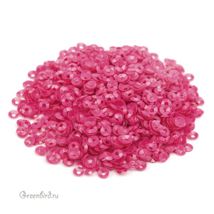 Пайетки 3мм чаша Rosso Fucsia (#4374)