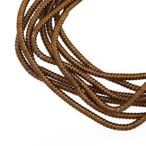 Канитель фигурная "зигзаг" 1.7 мм, античное золото (KAN1181)