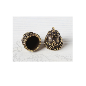 Концевик, ант. латунь, 1 шт. (#Л2925)