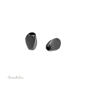 Бусина "Триплет" 5,3 мм, gunmetal, 1 шт. (#SVABM-41T)