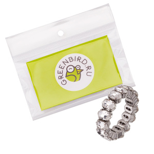 Набор для создания кольца из кристаллов CRYSTALBIRD, прозрачный, родий