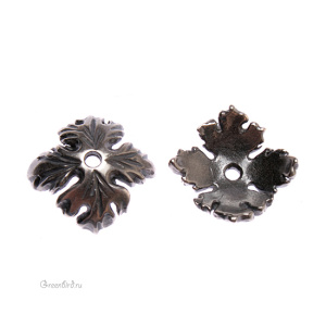 JBB Чашечка "Листья дуба", ант. серебро (J137-114)