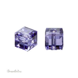 Swarovski 5601 Бусина Куб 4 мм, танзанит (#539), 1 шт.