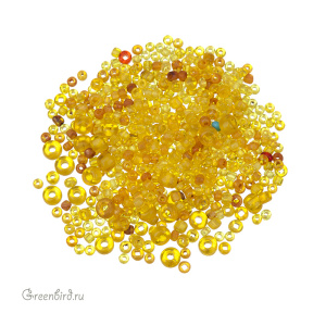 Винтажный бисер, микс, Mix Tr. Yellow Topaz (#MIX12)