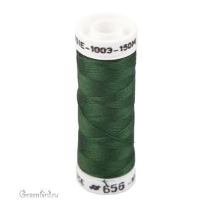 Шелковая нить AVAS Soie 1003, темно-зеленый, 150 м (#656)
