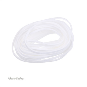 Шнур из искусственной замши 3 мм, белый, 3 м (#SV1701-CRD-08)