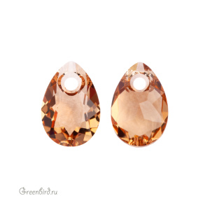 6433 подвеска Pear Cut 9mm – Light Colorado Topaz (#246) 6433 подвеска Pear Cut 9mm – Light Colorado Topaz (#246)