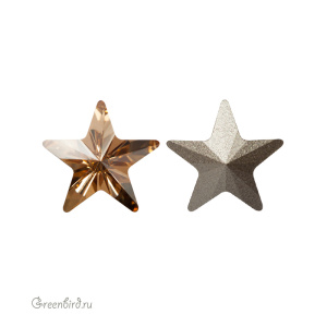 4745 Star Fancy Stone 10 мм – Golden Shadow (#001GSHA)