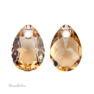 Swarovski 6433 подвеска Капля 11,5 мм, светлый колорадский топаз (#246), 1 шт.