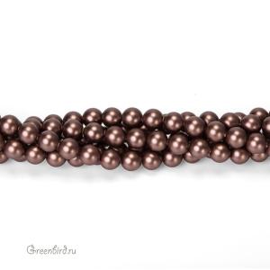 Жемчуг 4 мм #5810 Velvet Brown (#951)