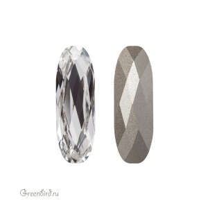4161 Long Classical Oval 27x9 мм – Crystal (#001)