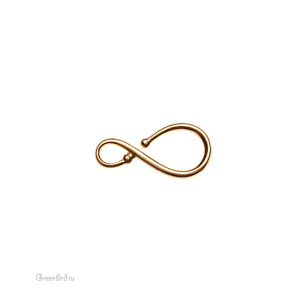 Замок-коннектор "Бесконечность", золото, 1 шт. (#TC-6178)