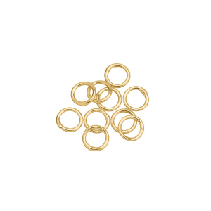 Коннектор-кольцо 5 мм, золото, уп. 10 шт. (#CN-CR-004G)