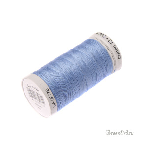 Нить Gutermann для вязания Cotton 12, пыльный синий (#1198)