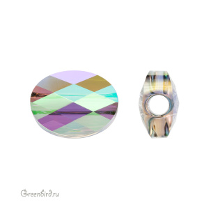 Swarovski 5051 Бусина Мини Овал 8х6 мм, райское сияние (#001PARSH), 1 шт.