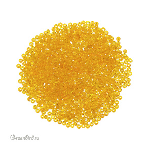 Винтажный бисер круглый 13/0, Tr. Yellow 3 (#210)
