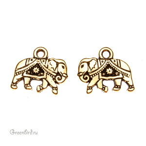 Подвеска "Слон", ант. золото, 1 шт. (#TC-2176) Подвеска "Слон", ант. золото, 1 шт. (#TC-2176)