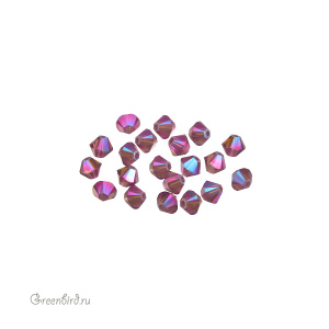 5328 Bicone 4mm – Cyclamen Opal Shimmer 2X (#398SHIM2)
