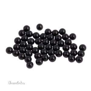 Жемчуг без отверстий 3 мм #5809 Mystic Black (#335)