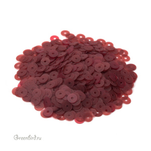 Пайетки 4мм плоские Sangria (#476F)