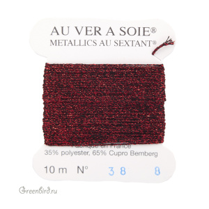 Металлизированная нить Tresse #8 AVAS, красный/черный, 10 м (#8-038) Металлизированная нить Tresse #8 AVAS, красный/черный, 10 м (#8-038)