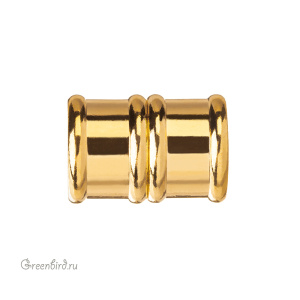 Магнитный замок для толстого шнура, 18х12 мм, золото, 1 шт. (#MGCL403GP)