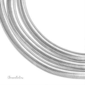 Канитель мягкая 3 мм, серебро (KAN1186)