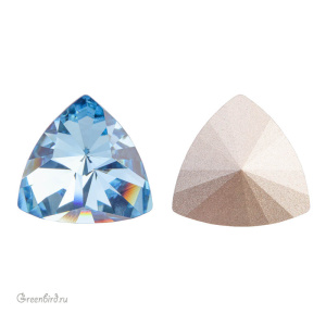 Swarovski 4799 Призматический треугольник 9,2x9,4 мм, аквамарин (#202), 1 шт.