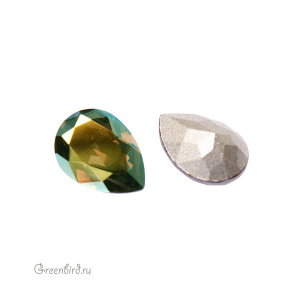 4320 Pear Fancy Stone 8х6 мм – Iridescent Green (#001IRIG)