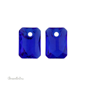 6435 подвеска Emerald Cut 9 mm – Majestic Blue (#296)
