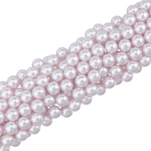 Crystalbird Жемчуг круглый 10 мм, фиолетовый, нить (#66)