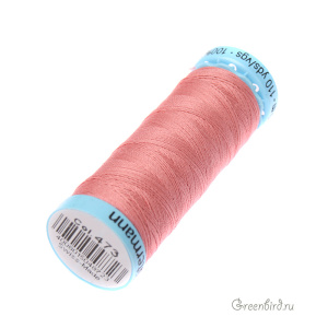 Шелковая нить Gutermann S303, 100м, кораллово-розовый (#473)