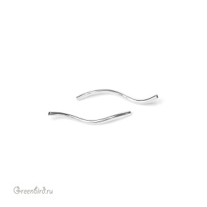 Металлическая трубочка 20 мм, серебро, 1 шт. (#TUB01SP)