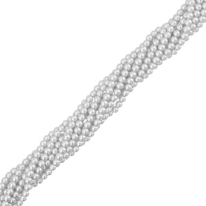 Жемчуг Crystalbird, круглый, 4 мм, Grey, нить (#507) Жемчуг Crystalbird, круглый, 4 мм, Grey, нить (#507)