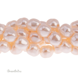 Жемчуг барочный 8 мм #5840 Creamrose (#621)