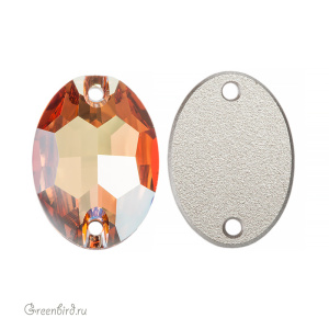 3210 Oval Sew-on Stone 16х11 мм – Metallic Sunshine (#001METSH)